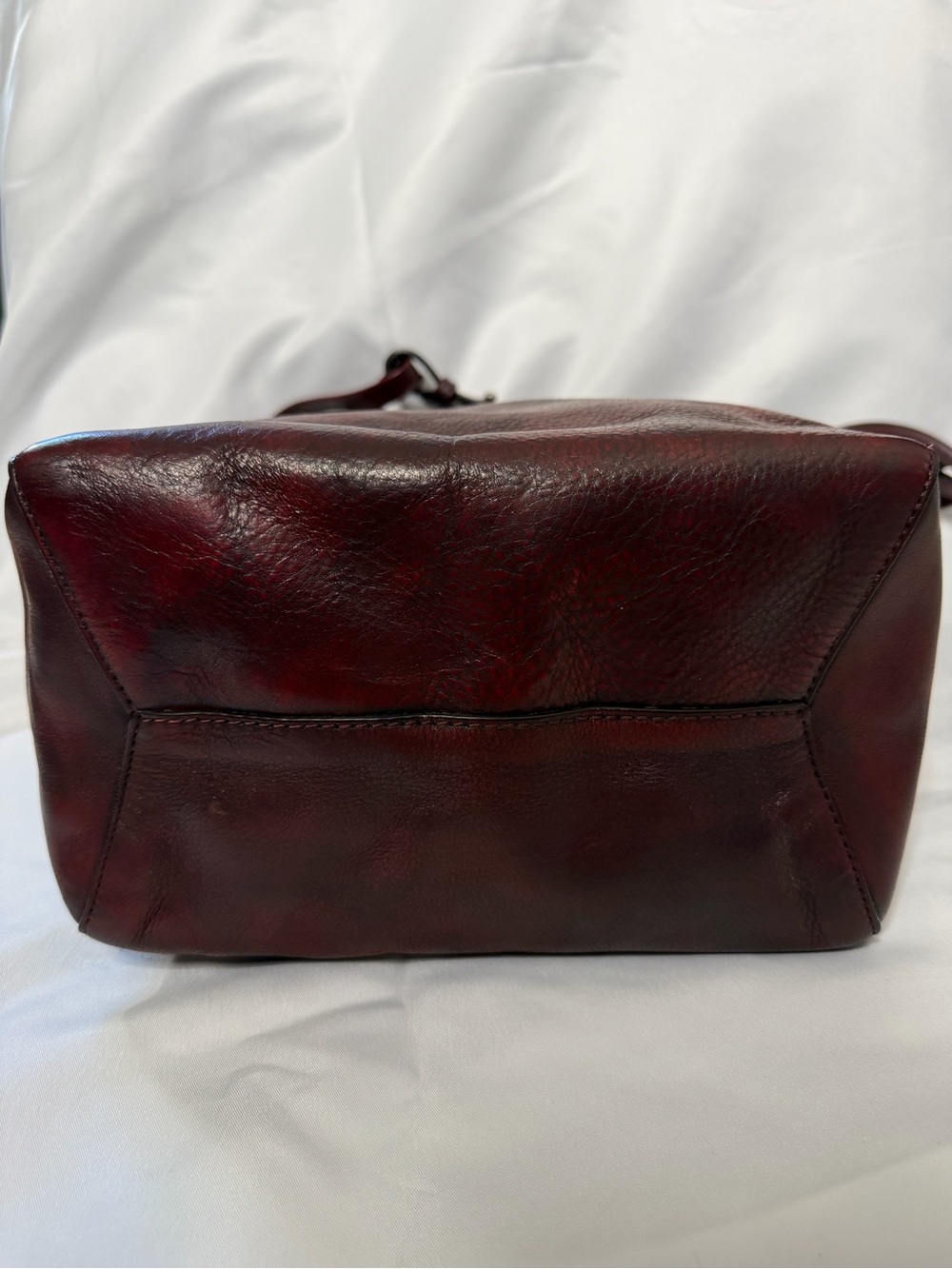 Frye Reed Magnetic Snap Leather Bucket Bag - Picture 5 of 14